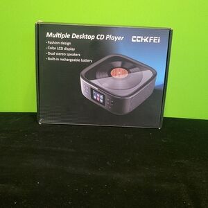 Portable CD Player Bluetooth,Desktop CD Player with Bluetooth Music Boombox Port